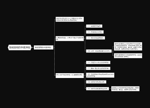 海域使用的申请|审批