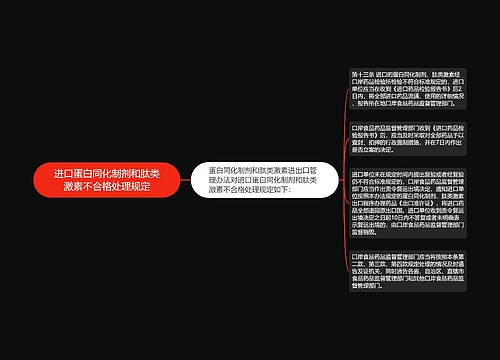 进口蛋白同化制剂和肽类激素不合格处理规定