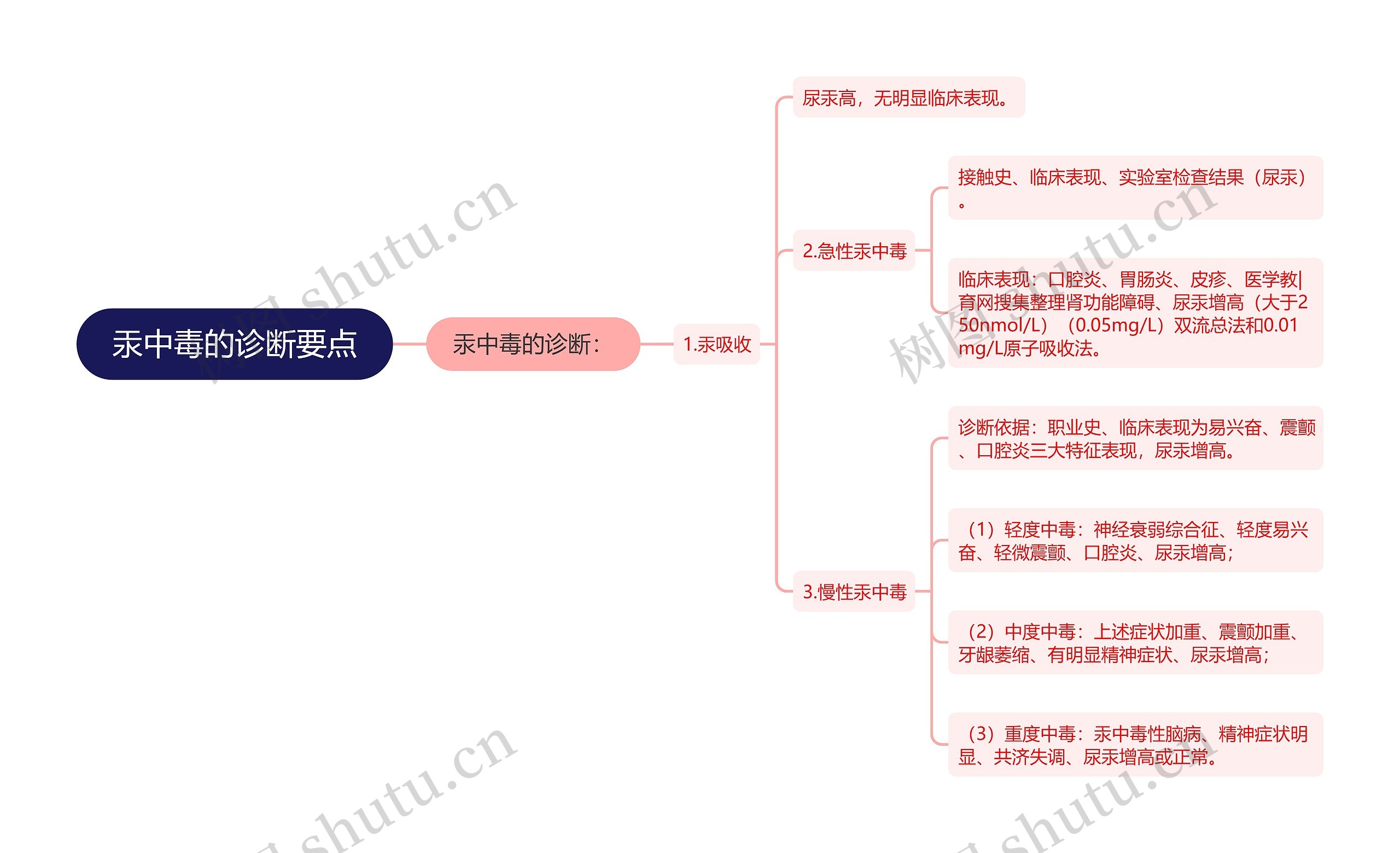 汞中毒的诊断要点