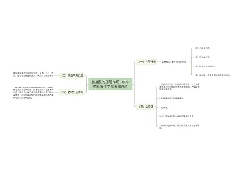 氨基酸的药理作用--临床药物治疗学常考知识点