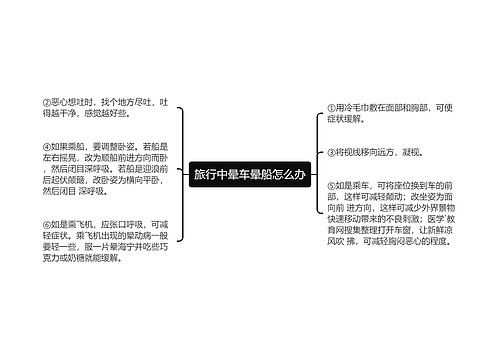 旅行中晕车晕船怎么办