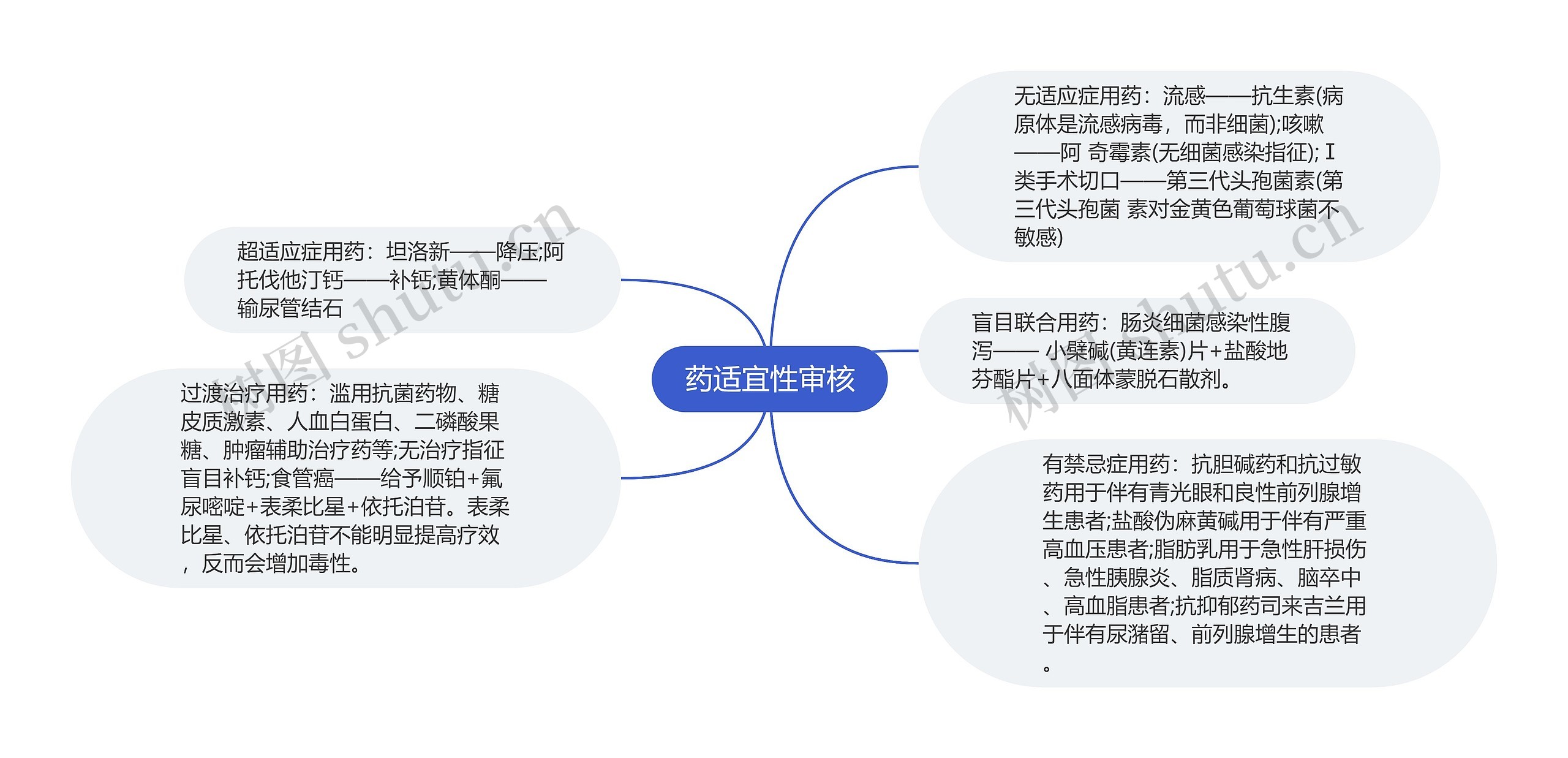 药适宜性审核思维导图