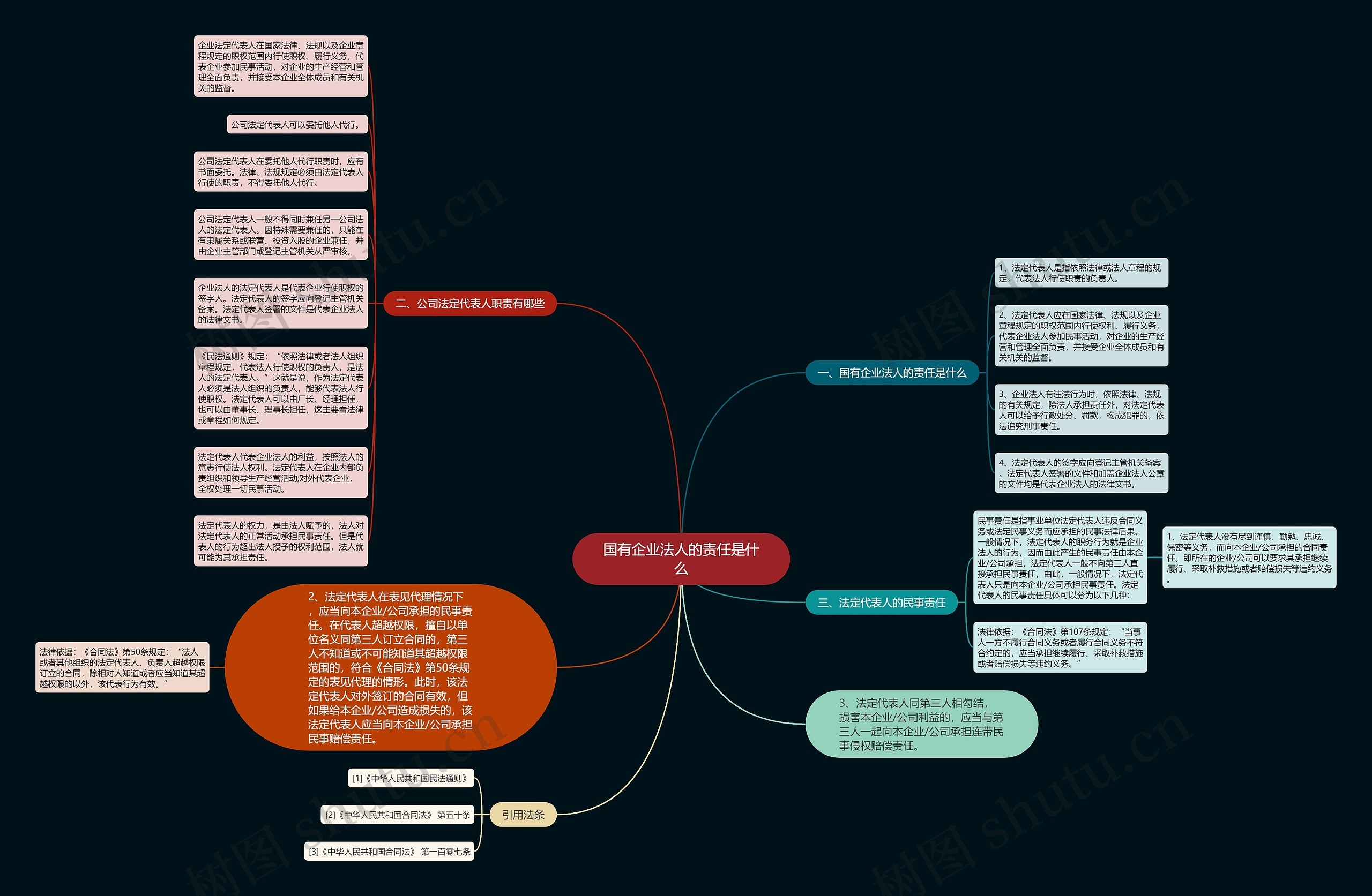 国有企业法人的责任是什么思维导图