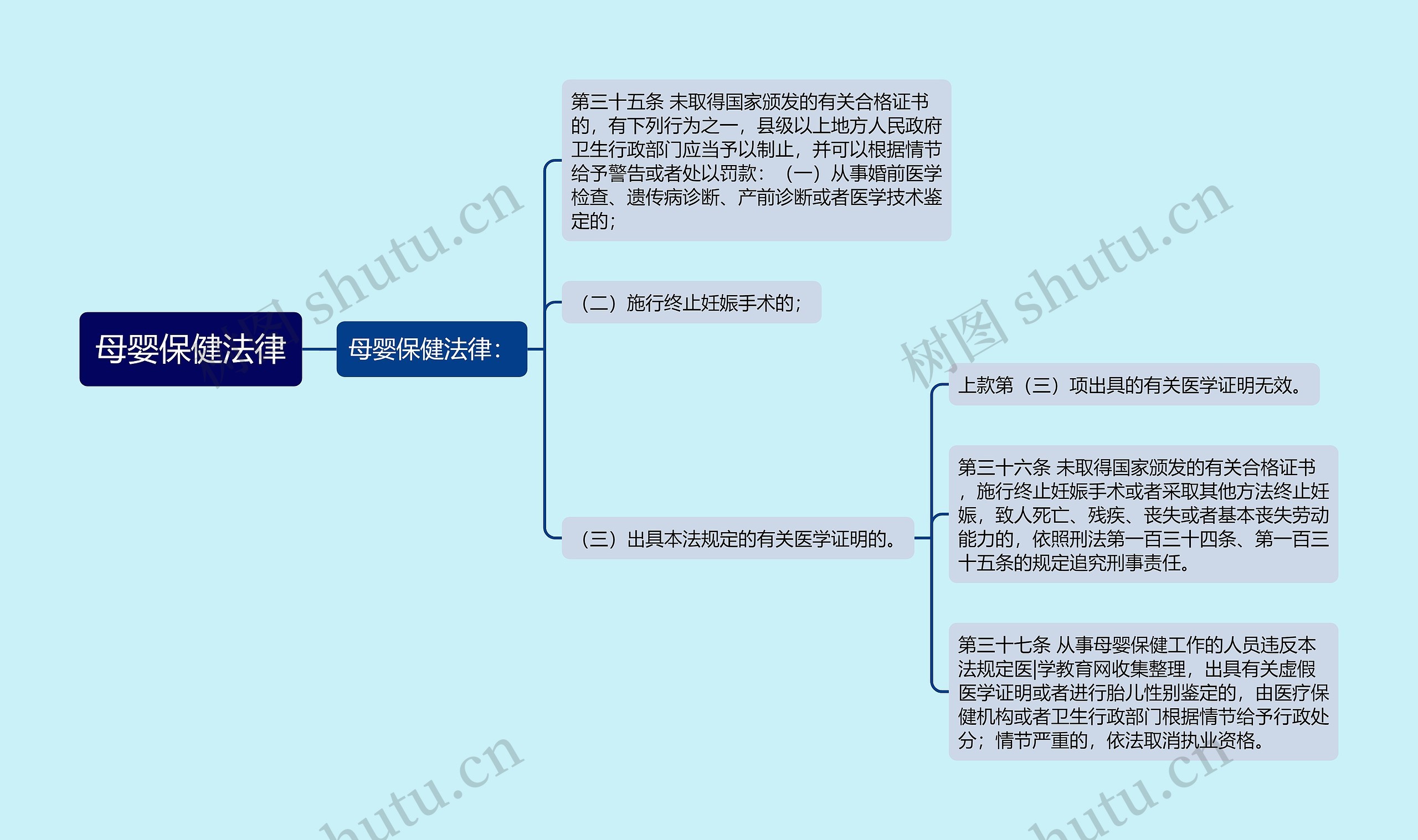 母婴保健法律思维导图