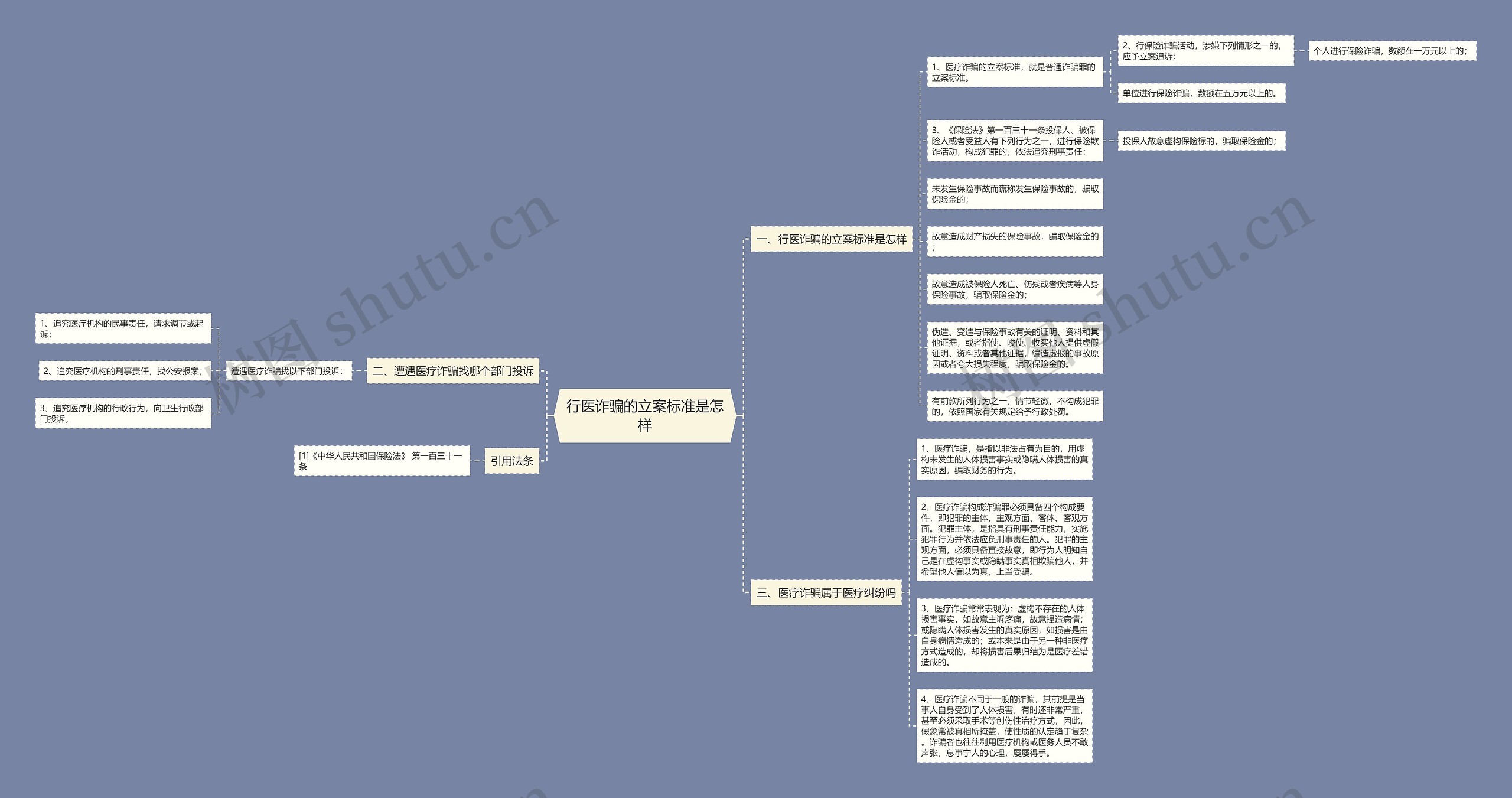 行医诈骗的立案标准是怎样思维导图