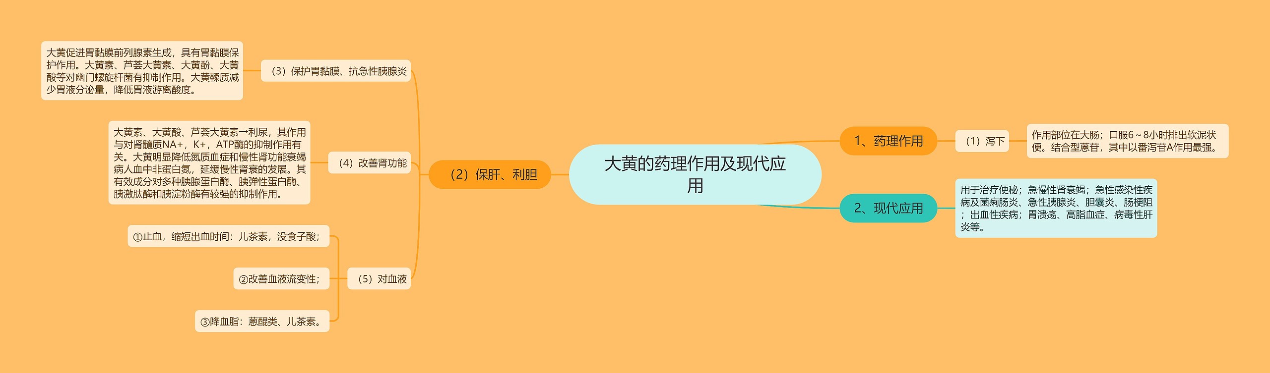 大黄的药理作用及现代应用 大黄的药理作用及现代应用