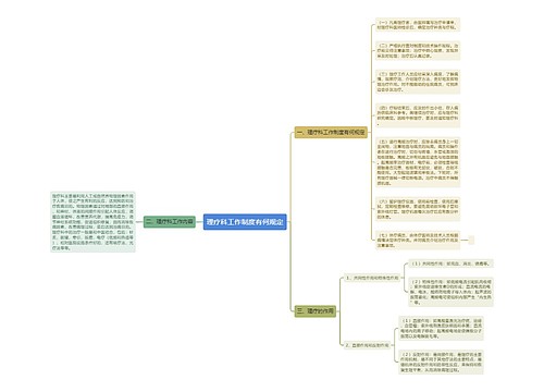 理疗科工作制度有何规定