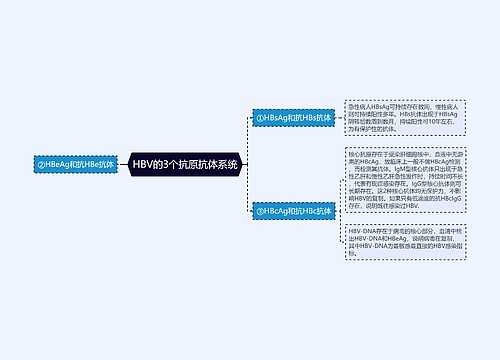 HBV的3个抗原抗体系统