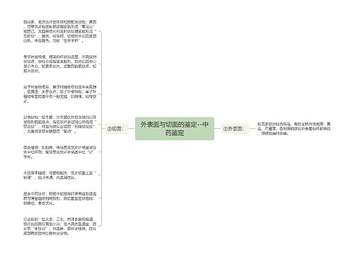 外表面与切面的鉴定--中药鉴定