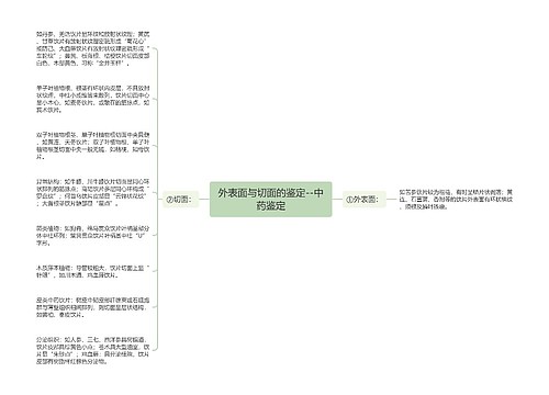 外表面与切面的鉴定--中药鉴定