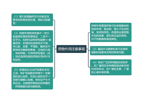 药物作用注意事项