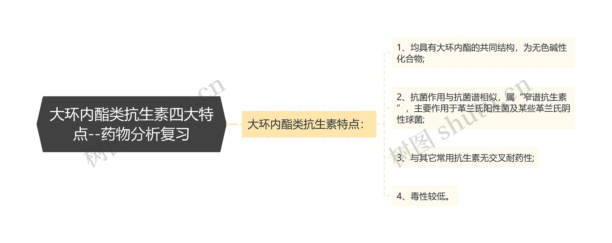 ​大环内酯类抗生素四大特点--药物分析复习