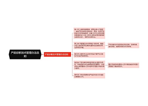 产前诊断技术管理办法总则