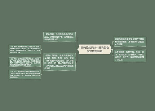 西药综知识点--影响药物安全性的因素