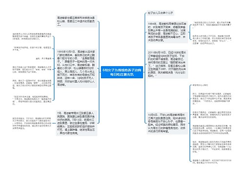 6旬女子为省钱给养子治病每日吃红薯充饥