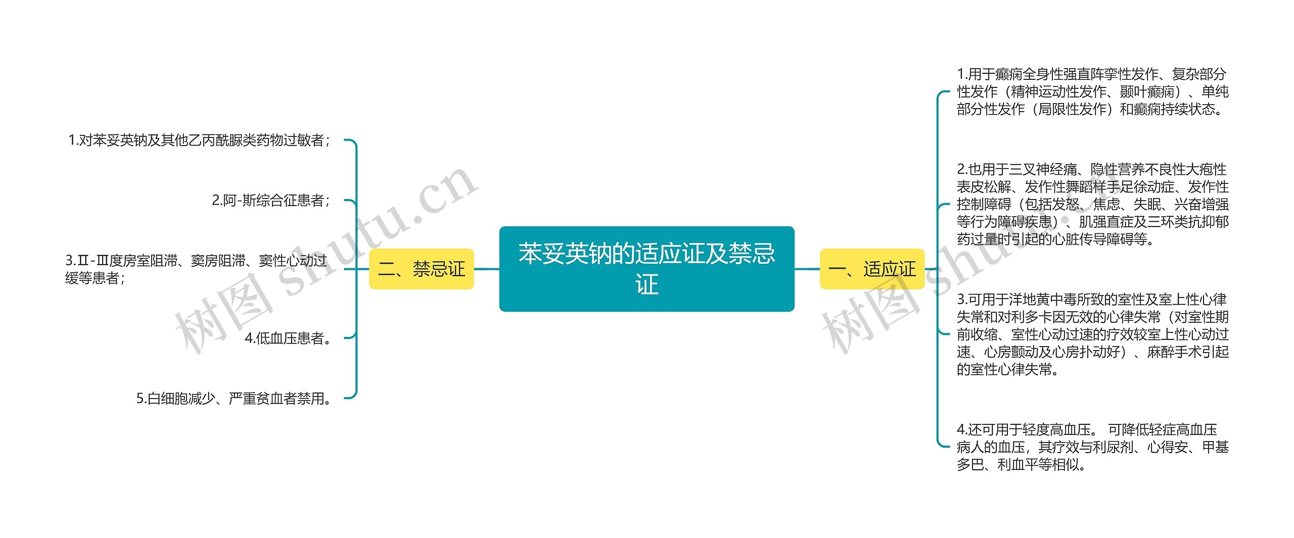 苯妥英钠的适应证及禁忌证 苯妥英钠的适应证及禁忌证