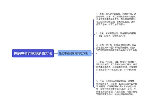 性病患者的家庭消毒方法