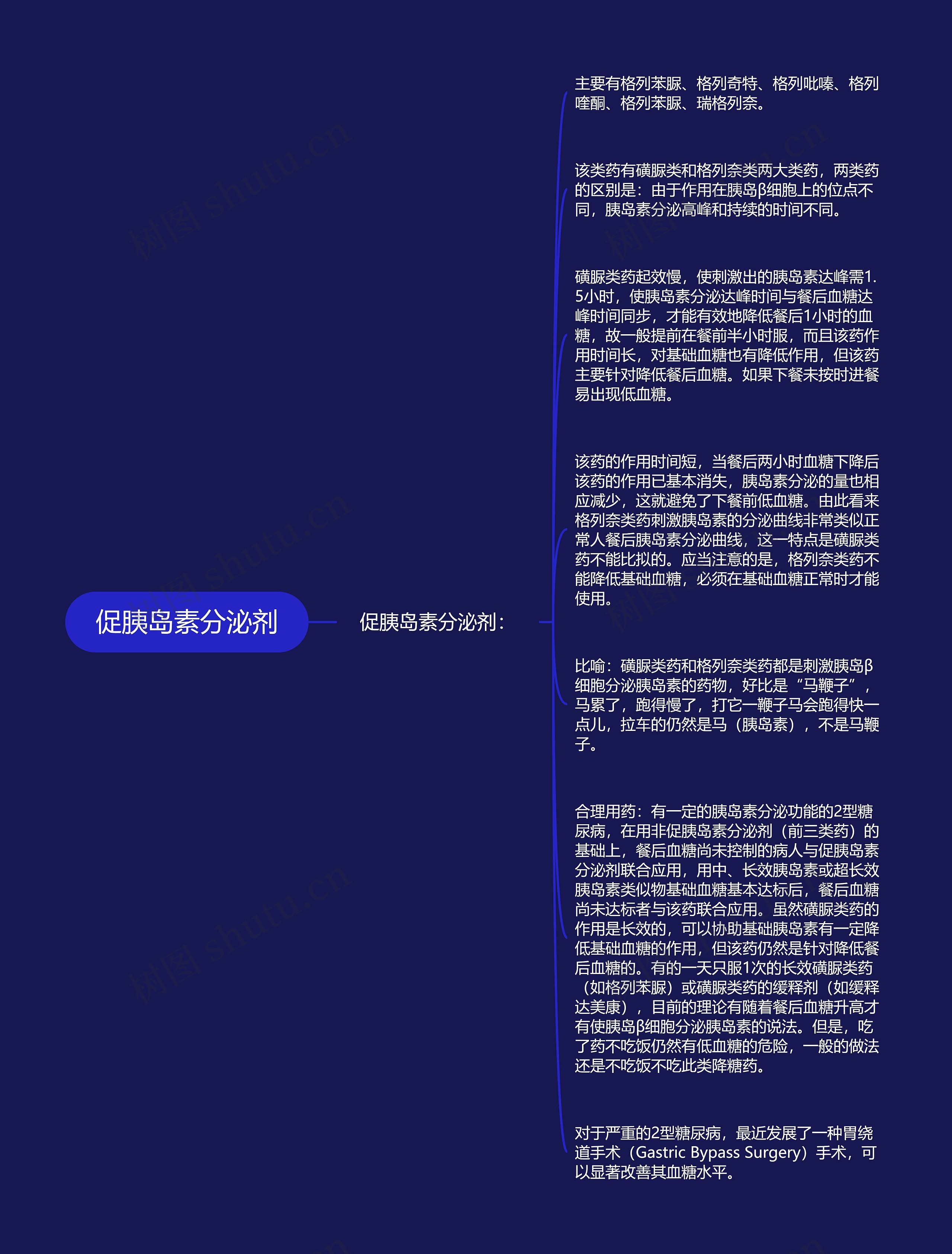 促胰岛素分泌剂思维导图高清图 促胰岛素分泌剂思维导图