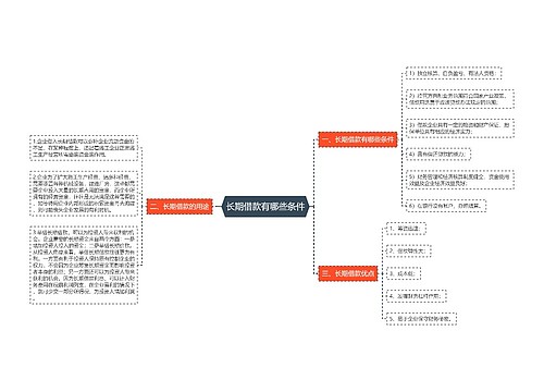 长期借款有哪些条件