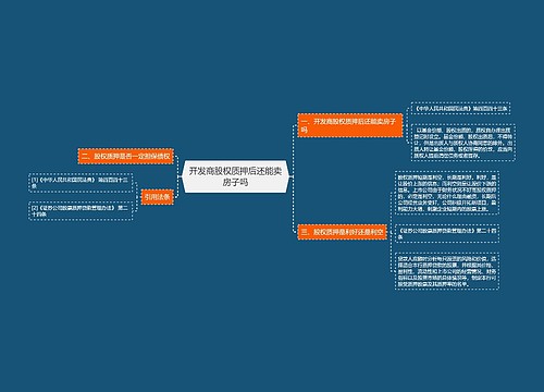 开发商股权质押后还能卖房子吗