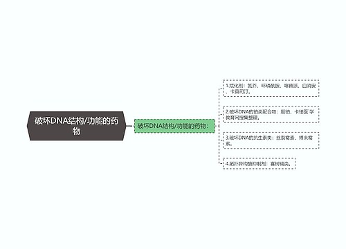 破坏DNA结构/功能的药物