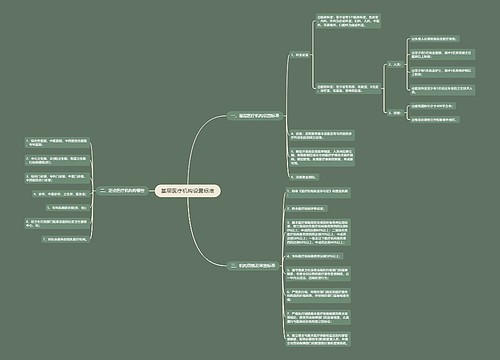 基层医疗机构设置标准