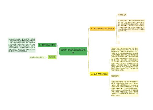 医疗纠纷走司法途径的程序