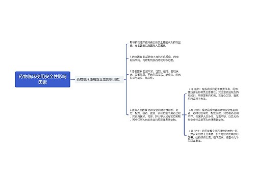 药物临床使用安全性影响因素