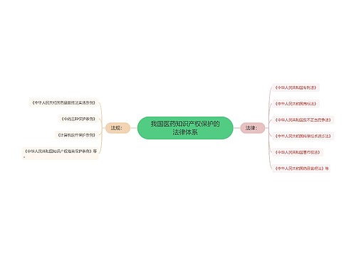 我国医药知识产权保护的法律体系