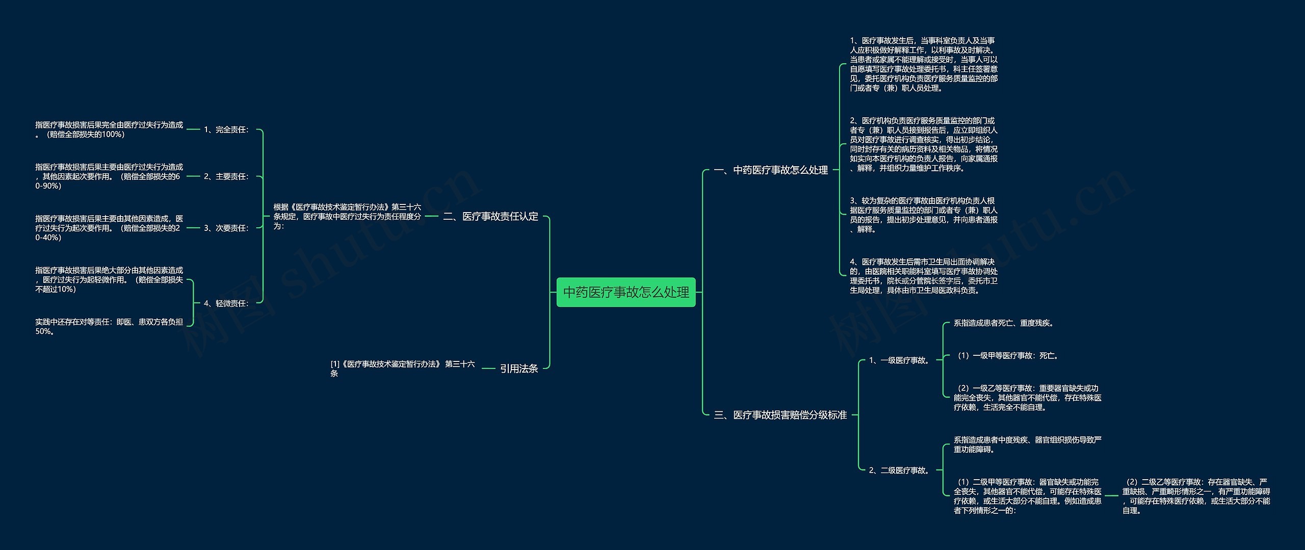 中药医疗事故怎么处理思维导图
