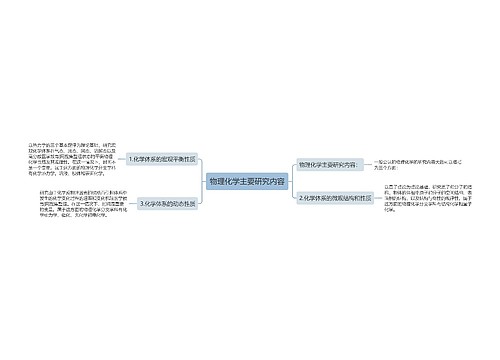 物理化学主要研究内容