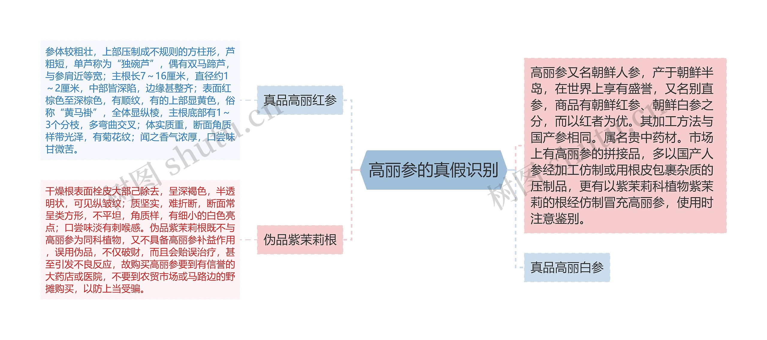 高丽参的真假识别