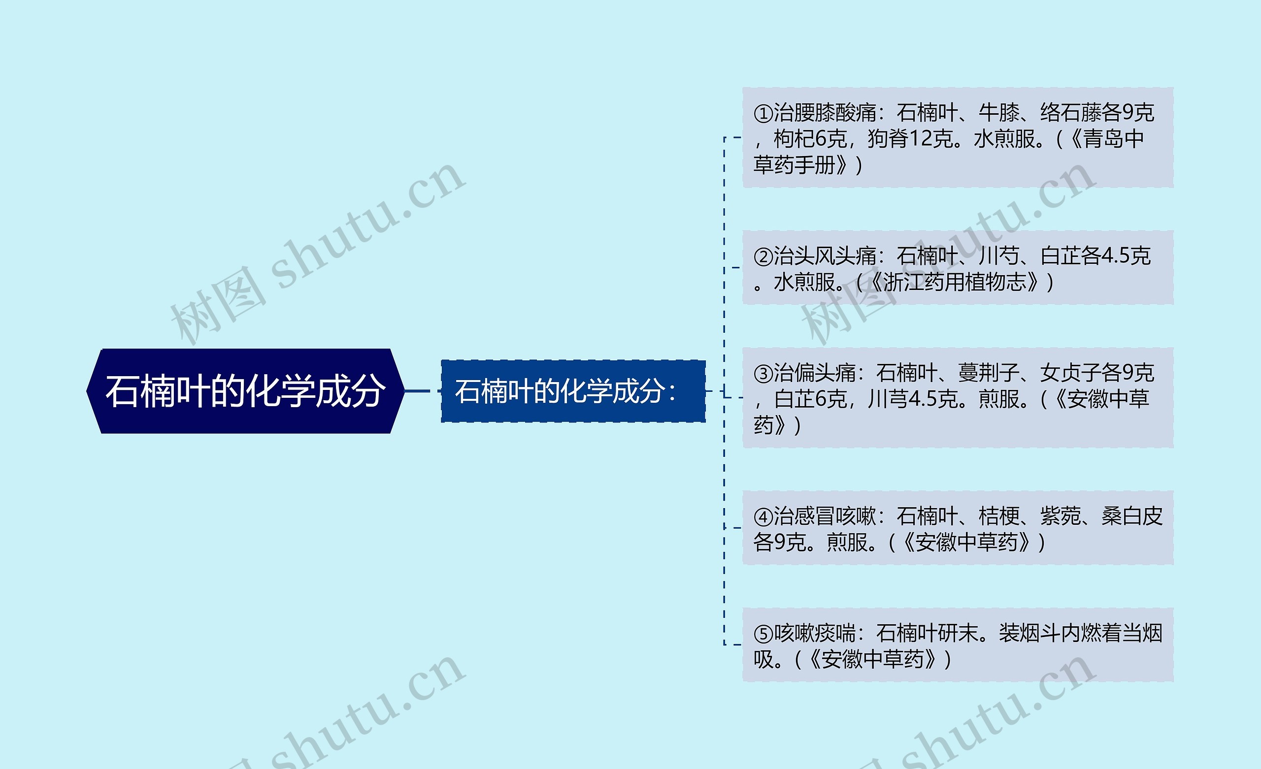 石楠叶的化学成分思维导图