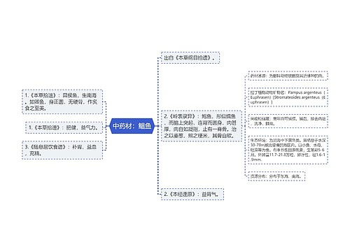 中药材：鲳鱼