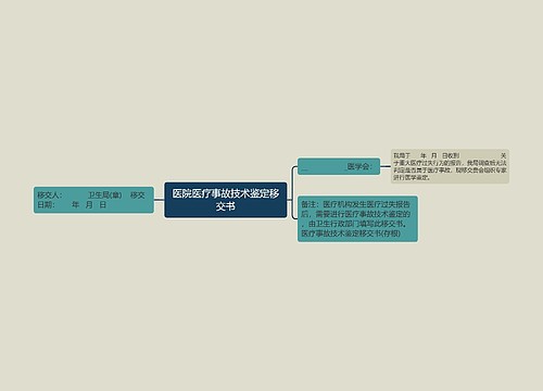 医院医疗事故技术鉴定移交书