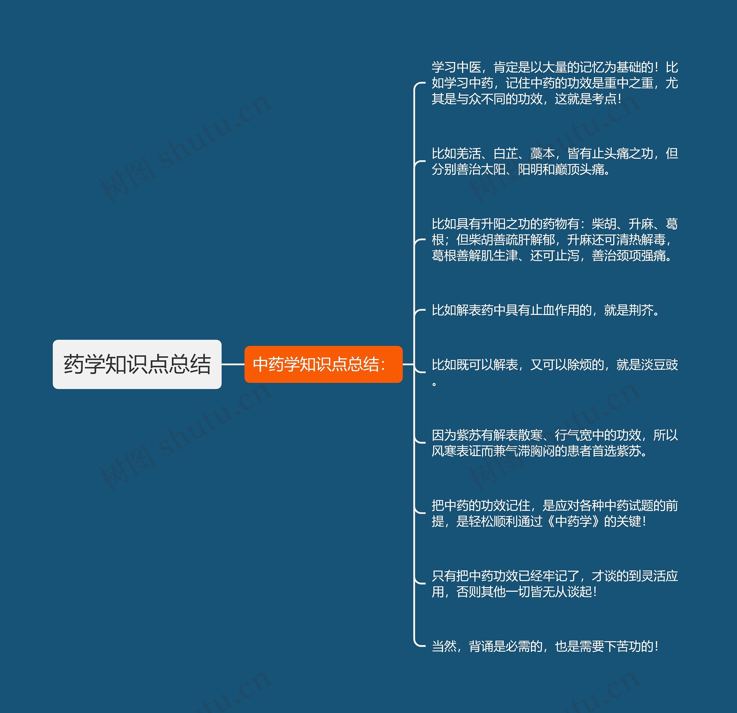 药学知识点总结思维导图