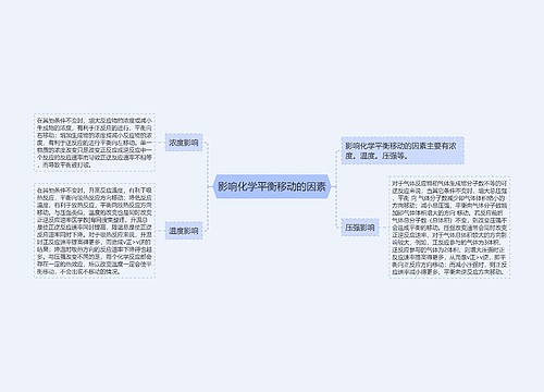 影响化学平衡移动的因素