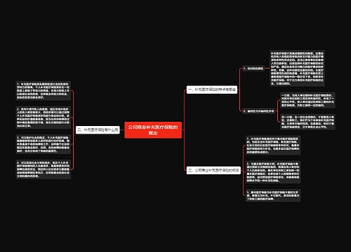 公司商业补充医疗保险的规定