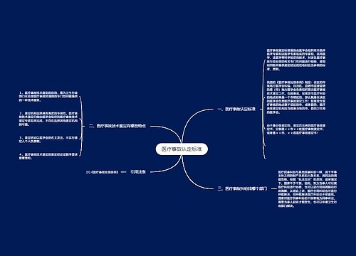 医疗事故认定标准