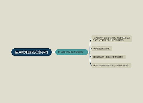 应用琥珀胆碱注意事项