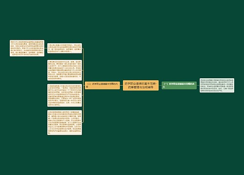 药学职业道德的基本范畴-药事管理与法规辅导
