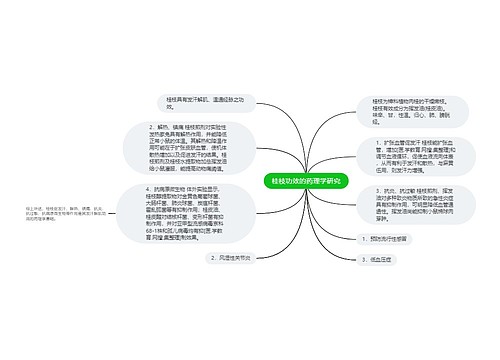 桂枝功效的药理学研究