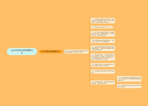 企业对药品的储存|管理方式