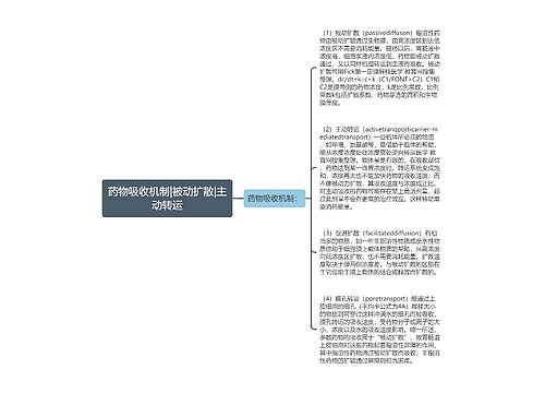 药物吸收机制|被动扩散|主动转运