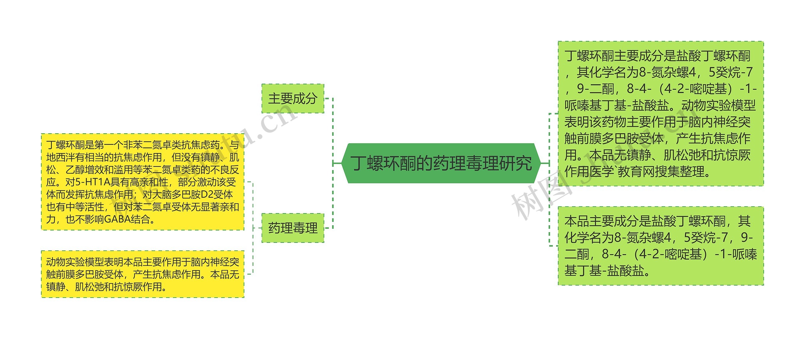丁螺环酮的药理毒理研究