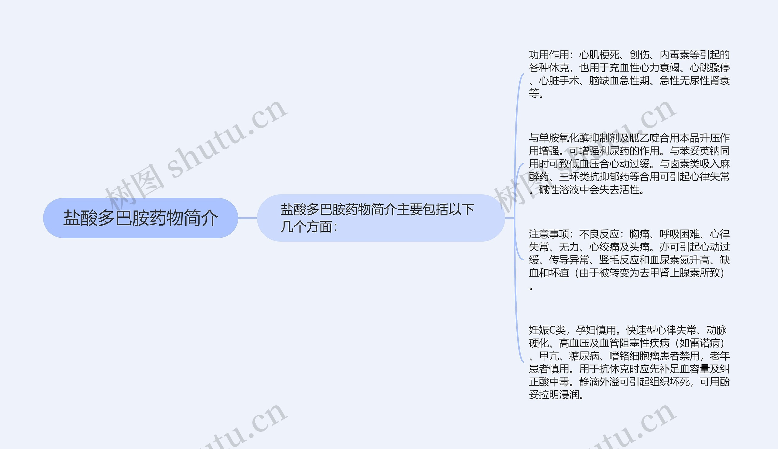 盐酸多巴胺药物简介思维导图