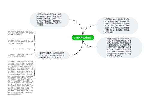 发散风寒药之桂枝