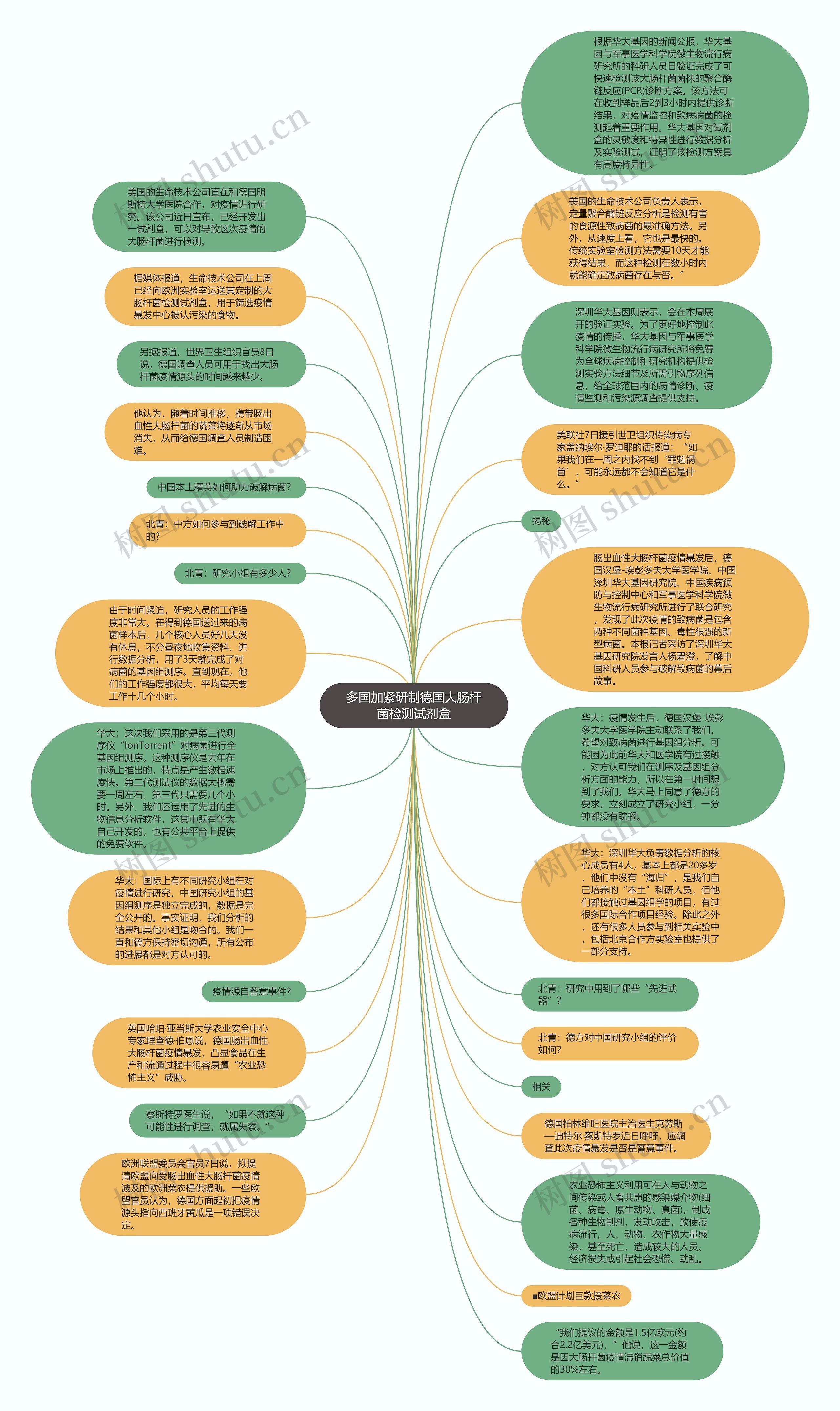 多国加紧研制德国大肠杆菌检测试剂盒思维导图