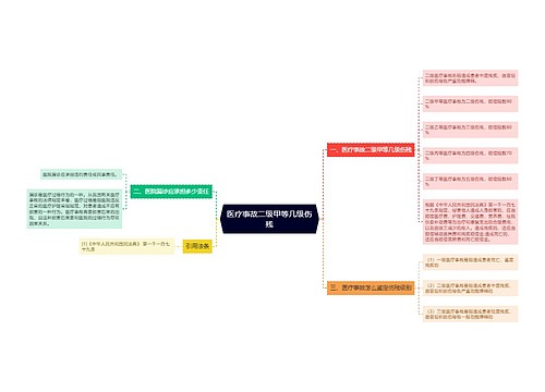 医疗事故二级甲等几级伤残