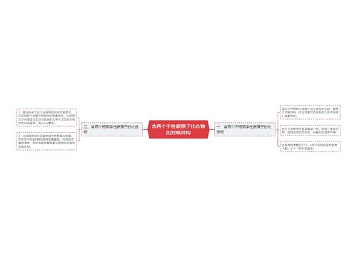 含两个手性碳原子化合物的对映异构